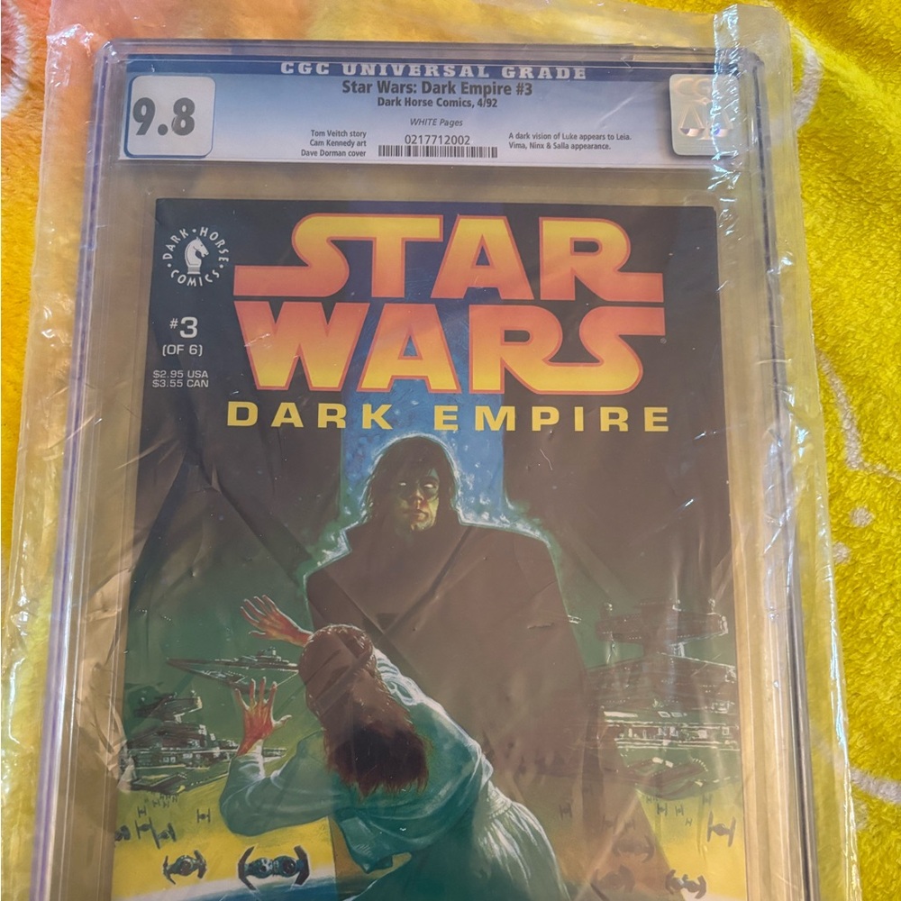 Star Wars: Dark Empire 3 CGC 9.8 NM/M White Pages #